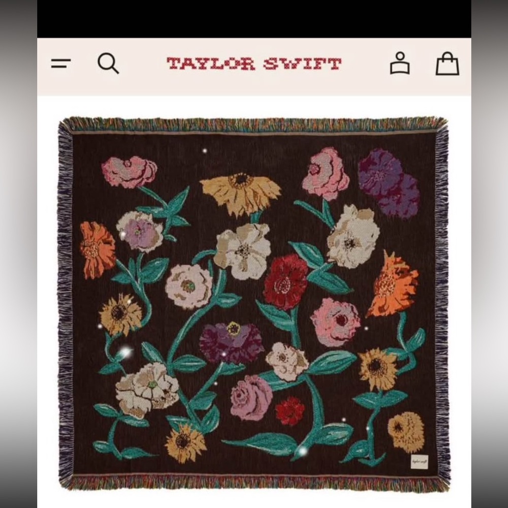 Taylor Swift Black ERAS tour piano blanket (new in bag)